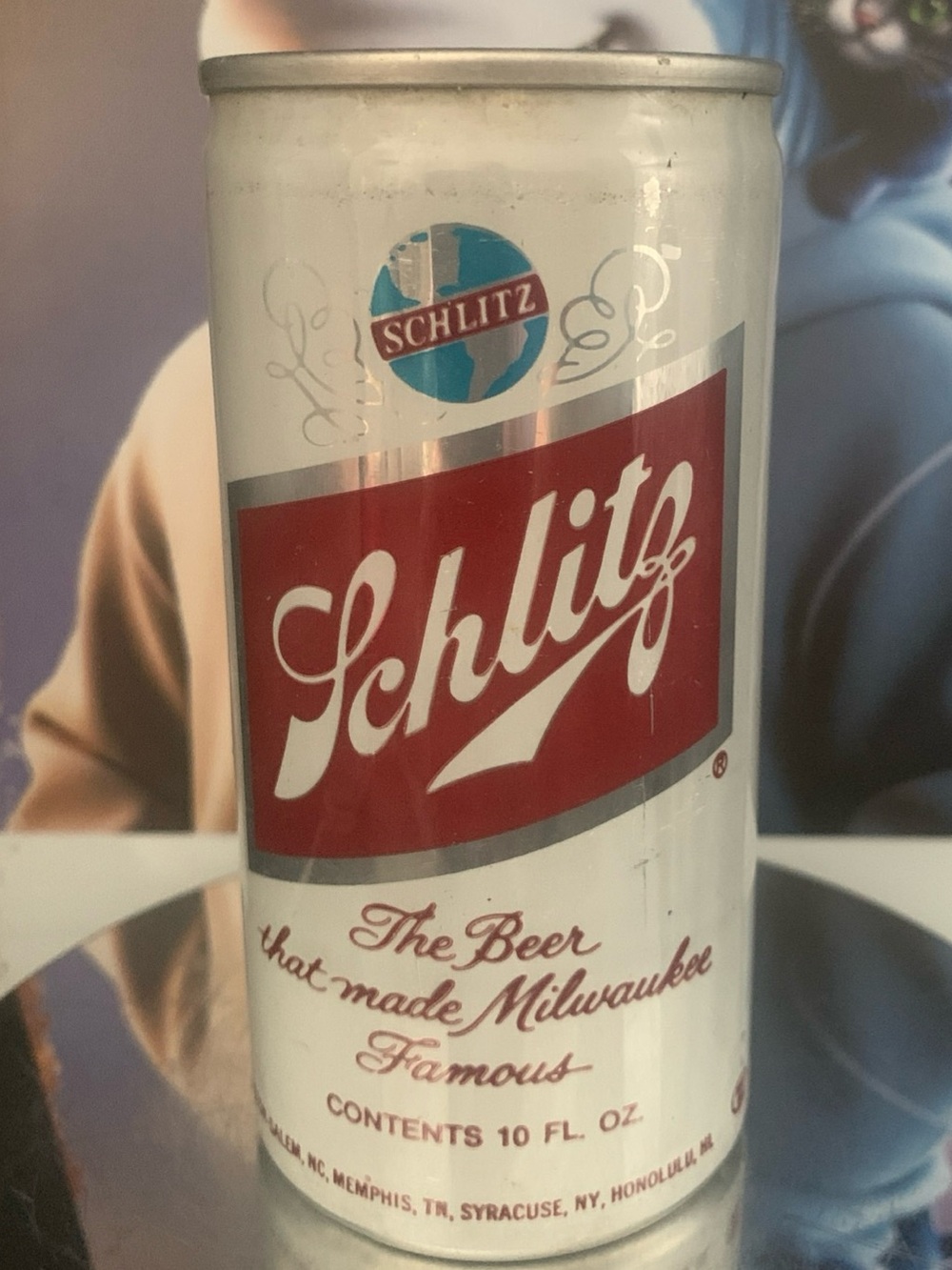 Vintage Beer Can Schlitz Beer That Made Milwaukee Famous 10 Oz Empty Aluminum